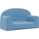 Maison Chic Otroški kavč - Otroški divan - Otroški sedež dvosed moder mehak pliš, (21729635) | Shoptok.si
