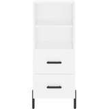  Visoka komoda bijeli 34,5x34x180 cm od konstruiranog drva | shoptok.hr
