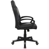 CARRYHOME GAMING STOL umetna masa, tekstil črna, svetlo siva | Shoptok.si