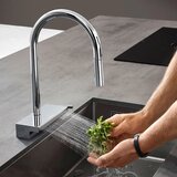 Hansgrohe 73837000 Aquno Select M81 vrtljiva izvlečna kuhinjska armatura Slike