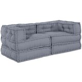 Modularni Pufovi 2 kom Siva Tkanina | shoptok.hr