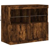  Komoda s LED svjetlima boja dimljenog hrasta 163x37x67 cm | shoptok.hr