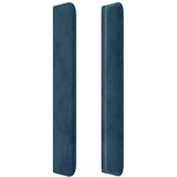  LED uzglavlje tamnoplavo 163x16x118/128 cm baršunasto | Eponuda.com