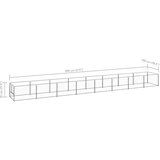  Kavez za pse srebrni 8 m² čelični | shoptok.hr