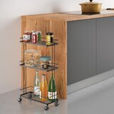 Metaltex Mat črn jeklen regal na koleščkih 38x62x16 cm Lava – | Shoptok.si