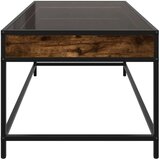  Stolić s beskonačnim LED svjetlima boja hrasta 90x50x41 cm | shoptok.hr
