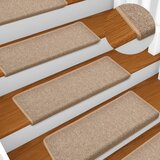 Tepisi za stepenice 15 kom 65x21x4 cm svjetlosmeđi | shoptok.hr