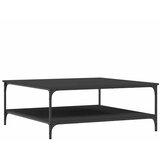  Stolić za kavu crni 100 x 100 x 40 cm od konstruiranog drva | shoptok.hr