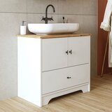 Hanah home kupatilski ormarić sa lavaboom 2380, 80 cm, mat beli | Eponuda.com
