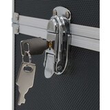  Kovčeg za šminku 37 x 24 x 35 cm crni aluminijski | shoptok.hr