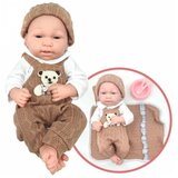 Lutka beba 35cm braon sa posudom za hranu  Lutka beba 35cm braon sa posudom za hranu Slike