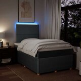  Krevet box spring s madracem tamnosivi 120 x 190 cm tkanina | shoptok.hr