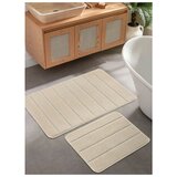  yeni cizgili - cream cream bathmat set (2 pieces) | ePonuda.com