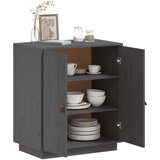  Komoda siva 65,5x40x75 cm trdna borovina, (20653942) | Shoptok.si