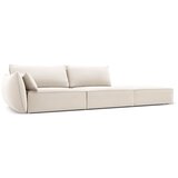 Mazzini Sofas Bež baršunasta sofa s lijevim kutom 264 cm Vanda – | shoptok.hr