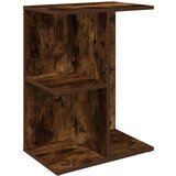 vidaXL Nočna mizica dimljeni hrast 46,5x29x61 cm inženirski les | Shoptok.si