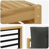  Set vanjskih sofa 6 kom. Bijela i antracit Poliester | shoptok.hr