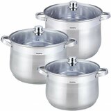 Klausberg KB-7178 Set Lonaca 6 Dijelova – 10,7 L, 13 L i 16 L, Nehrđajući Čelik | shoptok.hr