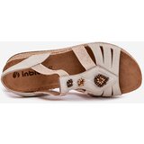 Inblu Women's Wedge Sandals With Decorations Light Beige | Shoptok.si
