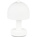  Bela namizna svetilka s steklenim senčilom (višina 19 cm) Glenn – Cene