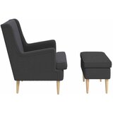  Fotelja s footstoolom 2 kom. Tamnosiva Bouclé 79 x 79 x 87,5 cm | shoptok.hr
