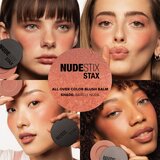 Nudestix Stax All Over Color Blush Balm večnamensko ličilo za oči, ustnice in obraz odtenek Barely Nude 2,5 g | Shoptok.si