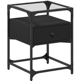  Noćni ormarići 2 kom crni 40 x 40 x 55 cm od konstruiranog drva | shoptok.hr