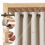 Restilo MOLTE curtain, colour: light beige, plain, classic style, silver eyelets, Oxford fabric, 155 x 220 cm | shoptok.hr