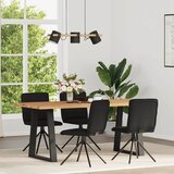 Maison Chic Jedilni stoli - Vzorci stoli 4 kosi črno blago A702, (22032048) | Shoptok.si