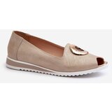Boto Women's pumps with eco leather ornament in gold Biolita | shoptok.hr