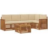  Set vanjskih sofa 6 kom. Prirodna i bež Poliester | shoptok.hr