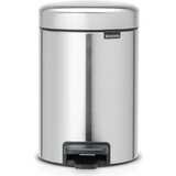 Brabantia Kanta za smeće s pedalom Newicon 3 L s plastičnim unutarnjim dijelom - Matt Steel Fingerprint Proof | shoptok.hr