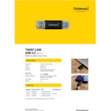 Intenso USB ključ 128 GB, USB 3.2, USB-C, USB-A, Twist Line - USB3.2-128GB/Twist Line | Shoptok.si