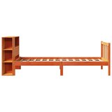 vidaXL Krevet s regalom za knjige bez madraca 75 x 190 cm od borovine | shoptok.hr