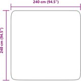  Čupavi tepih s visokim vlaknima NAVARRA tamnosiva 240x240 cm | shoptok.hr