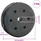 Težinske ploče 4 pcs 10 kg Crna Cement i pijesak od željeza | Eponuda.com
