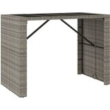 vidaXL barski stol sa staklenom pločom sivi 145x80x110 cm poliratan | shoptok.hr
