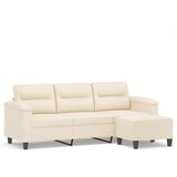  Trosjed s tabureom bež 180 cm od mikrovlakana | shoptok.hr