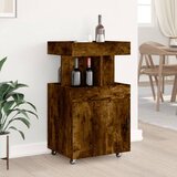Barska kolica boja hrasta 50 x 41 x 89 cm konstruirano drvo | Eponuda.com