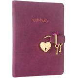  DNEVNIK S KLJUČEM CRTE 160L HUSH-HUSH MARKER LJUBIČASTI 1332 | Shoptok.si
