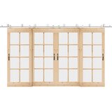 vidaXL Oprema za drsna vrata 400 cm nerjaveče jeklo srebrne barve, (22046529) | Shoptok.si