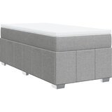 Maison Chic Box spring postelja - Vzmetna postelja z vzmetnico svetlo siv 100x200 cm blago SL17668, (21895311) Cene