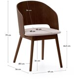Kave Home Rjav jedilni stol Senoa – | Shoptok.si
