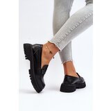 VINCEZA Black Flanila Women's Loafers with Strap | ePonuda.com