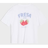 Sinsay Pamučna majica s printom jagoda | shoptok.hr
