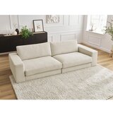 Bobochic Paris Bež sedežna garnitura iz rebrastega žameta 274 cm Leonard – | Shoptok.si