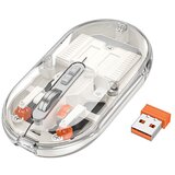 hoco. Brezžična miška prozorna dual 2,4GHz + bluetooth tiho delovanje | Shoptok.si