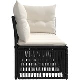 SOFA za 4 osobe s lijevom rukom 4 pcs 4-Broj sjedala Crna | shoptok.hr