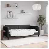 vidaXL Dnevni krevet crni 90 x 200 cm od tkanine | shoptok.hr