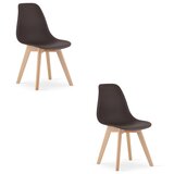  KITO stolica boja kave / prirodne noge x 2 | shoptok.hr